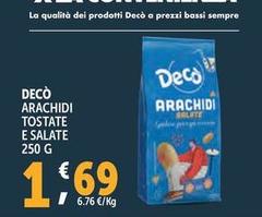 Decò - Arachidi Tostate E Salate