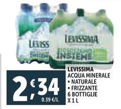 Levissima - Acqua Minerale Naturale/ Frizzante 6 Bottiglie