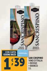 San crispino - Vino D'italia Rosso