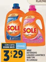 Sole - Detersivo Liquido Lavatrice