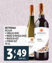 Settesoli - Sicilia Grillo DOC/ Nero D'Avola Doc/Inzolia IGT/Syrah IGT