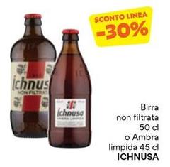 Ichnusa - Birra Non Filtrata O Ambra Limpida 