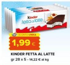 Kinder - Fetta Al Latte
