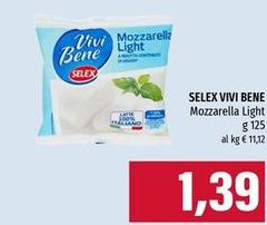 Selex - Vivi Bene Mozzarella Light