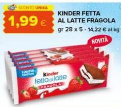 Kinder - Fetta Al Latte Fragola
