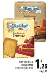 Mulino Bianco - Fette Biscottate Dorate, Integrali