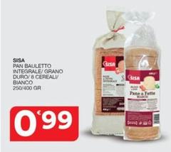 Pan Bauletto Integrale/ Grano Duro/ 8 Cereali/ Bianco