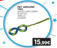 Pet Around You - Gioco Cane Corda Elastica Anello