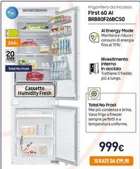 Samsung - Frigorifero Da Incasso First 60 Al BRB80F26BCS0