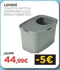 Lovedi - Toilette Gatto A Scomparsa Cucu Grigia Verde Eco