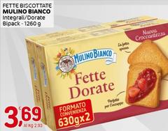 Mulino Bianco - Fette Biscottate Integrali/Dorate Bipack