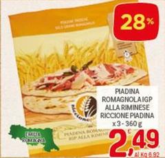 Riccione piadina - Piadina Romagnola IGP Alla Riminese