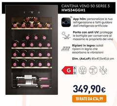 Haier - Cantina Vino 50 Serie 3 HWS34GGH1