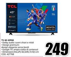 TCL - Tv 4k 43P6K