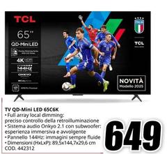 TCL - Tv Qd-Mini Led 65C6K