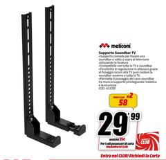 Meliconi - Supporto Soundbar TV