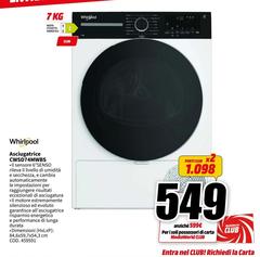 Whirlpool - Asciugatrice CWSD74AMWBS