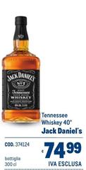 Jack Daniels - Tennessee Whiskey 40°