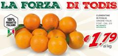 Todis - Clementine In Foslia, Origine Italia, Riserva, Riserva, Occioratta