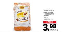 Panini Farciti Alla Crema Cioccolato