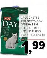 Rico - Crocchette Per Gatto Con Omega 3 E 6/ Pesce E Riso/pollo E Riso
