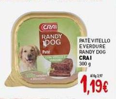 Crai - Pate Vitello Verdure Randy Dog
