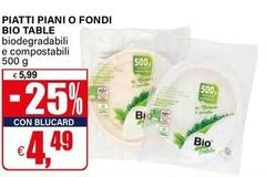 Bio Table - Piatti Piani O Fondi