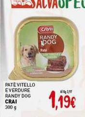 Crai - Pate Vitello Verdure Randy Dog