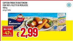 Findus - 18 Bastoncini Con 100% Filetti Di Merluzzo