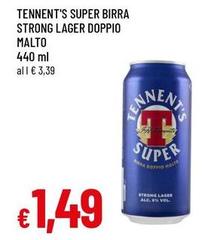 Tennent's - Super Birra Strong Lager Doppio Malto