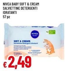 Nivea - Baby Soft & Cream Salviettine Detergenti Idratanti