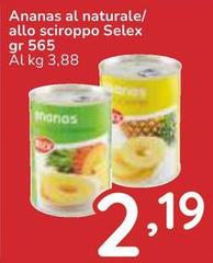 Selex - Ananas Al Naturale/Allo Sciroppo