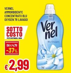 Vernel - Ammorbidente Concentrato Blu Oxygen 
