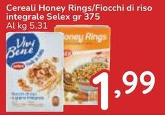 Selex - Cereali Honey Rings/Fiocchi Di Riso Integrale