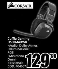 Corsair - Cuffia Gaming HS80MAXWR