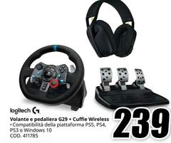 Logitech - Volante E Pedaliera G29 + Cuffie Wireless