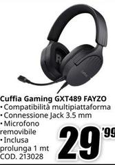 Cuffia Gaming Gxt489