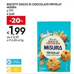 Misura - Biscotti Gocce Di Cioccolato Privolat