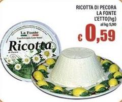 La fonte - Ricotta Di Pecora