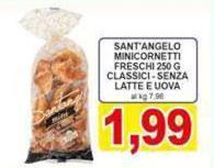 Sant'Angelo Minicornetti Freschi Classici Senza Latte E Uova