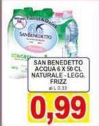 San Benedetto - Acqua 6 X 50 Cl Naturale - Legg Frizz