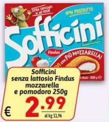 Findus - Sofficini Senza Lattosio Mozzarella E Pomodoro