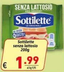 Sottilette - Senza Lattosio