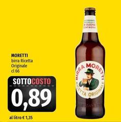 Moretti - Birra Ricetta Originale