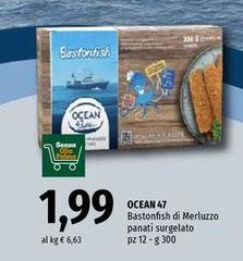 Ocean - 47 Bastonfish Di Merluzzo Panati Surgelato