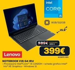 Lenovo - Notebook V15 G4 IRU
