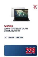 Samsung - Computer Notebook Galaxy Chromebook Go 14