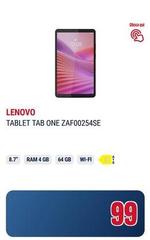 Lenovo - Tablet Tab One ZAF00254SE
