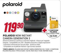 Polaroid - Now Instant Camera Generation 3