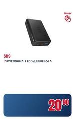Sbs - Powerbank Ttbb20000fastk